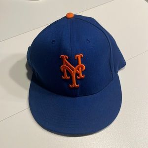 NY METS blue and orange fitted cap
